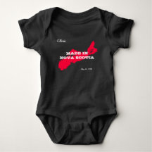 Customisable Made in Nova Scotia Baby Bodysuit