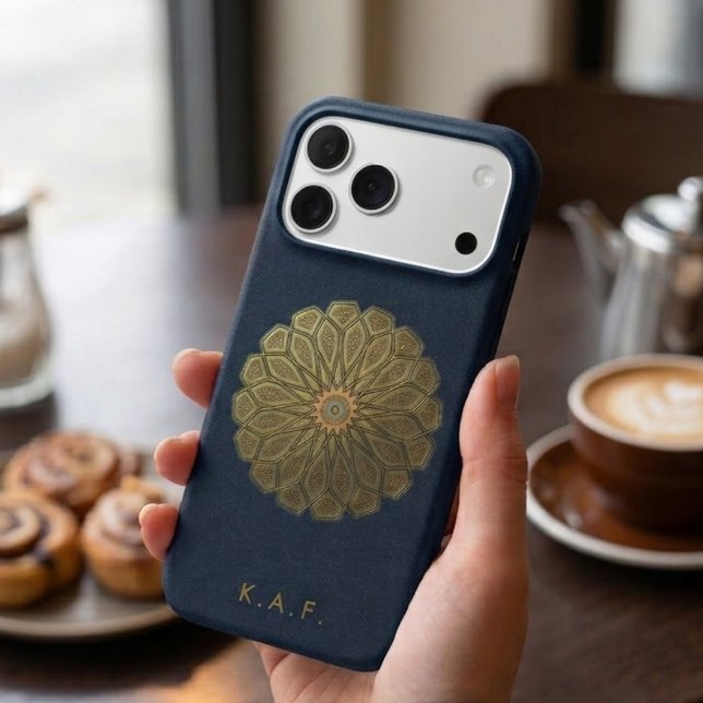 Customisable Madinah Islamic Pattern Gold Monogram (Creator Uploaded)