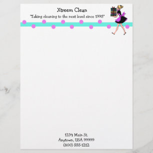 Customisable Maid Service Letterhead
