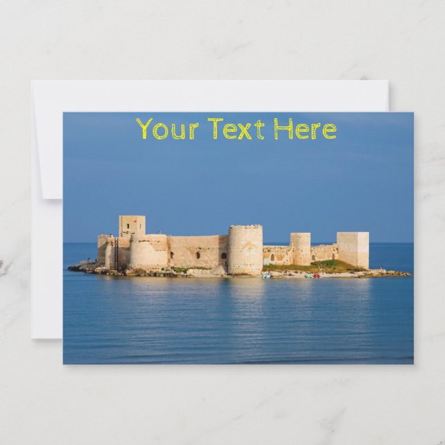 Customisable Maiden's Castle, Turkey card (Front)