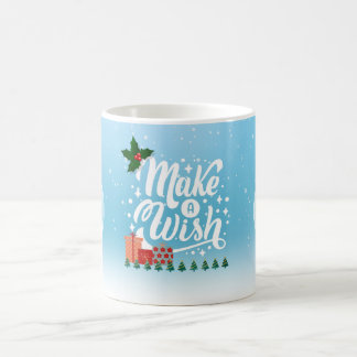 Customisable 'Make a Wish on Christmas' holiday  Coffee Mug