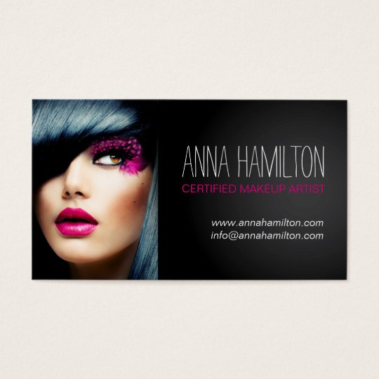 Customisable Makeup Artist Business Card