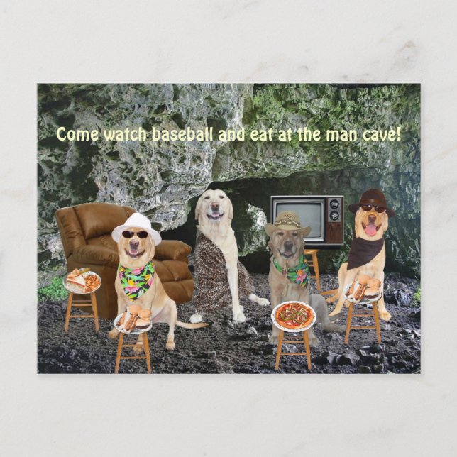 Customisable Man Cave Invitation (Front)