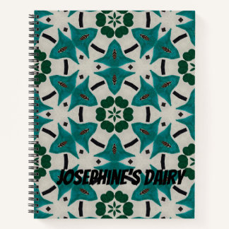 Customisable Mandala Dairy. Geometric Designed  Notebook