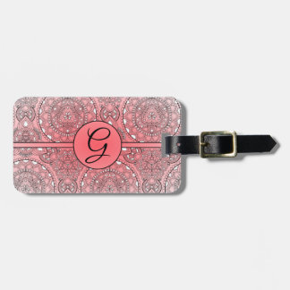 Customisable Mandala Luggage Tag