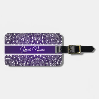 Customisable Mandala Luggage Tag