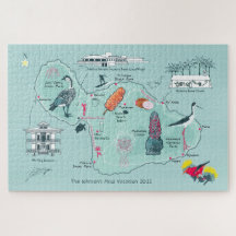 Customisable Map of Maui, Hawaii Jigsaw Puzzle