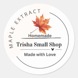 Customisable Maple Extract Label – Personalised Ki