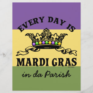 Customisable Mardi Gras Flyer