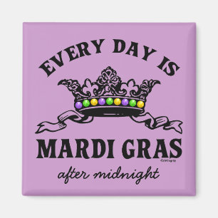Customisable Mardi Gras Magnet