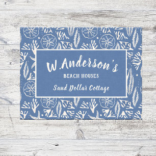 Customisable Marine-Blue Oceanic Textured Doormat