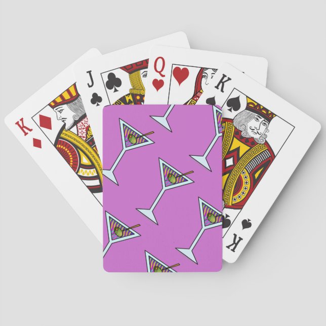 Customisable MARTINI ART PLAYING CARDS (Back)