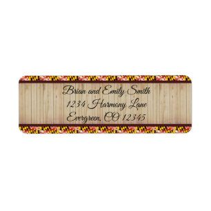 Customisable Maryland flag return address labels