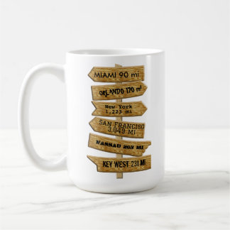 Customisable "MASH" style signpost ver 2.0 Coffee Mug