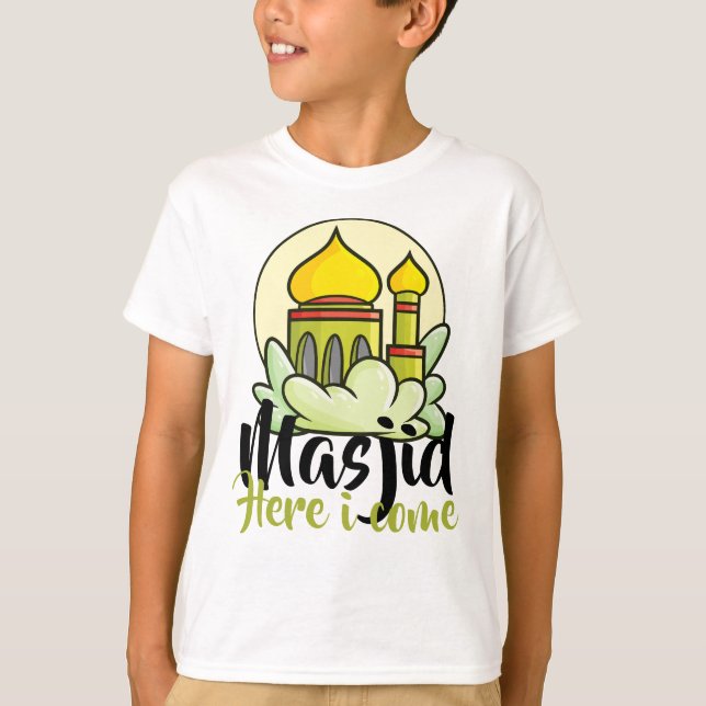 Customisable Masjid Here I Come T-Shirt (Front)