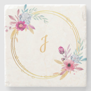 Customisable Mason Jar cup for Wedding Stone Coaster