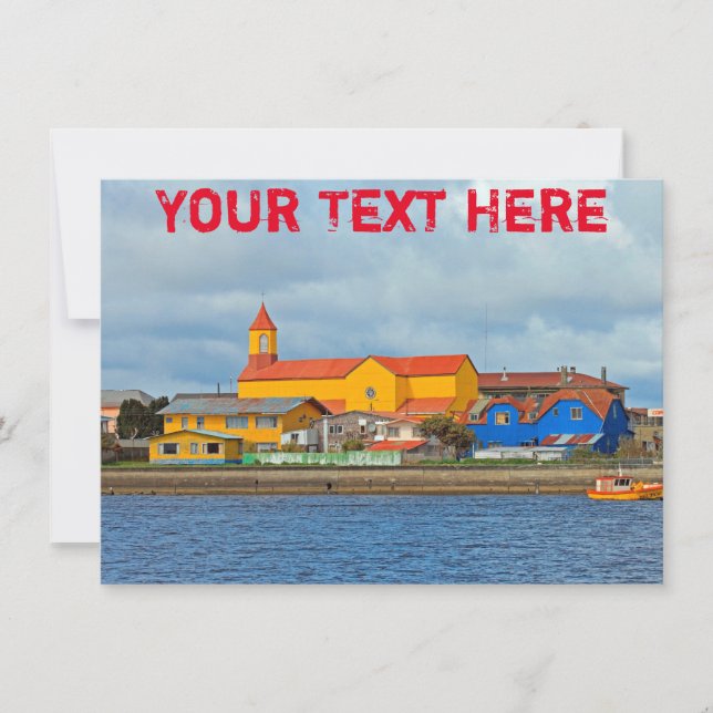 Customisable Maullin, Chile card (Front)