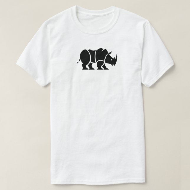 customisable Mean Rhino🦏 FestivalT-Shirt T-Shirt (Design Front)
