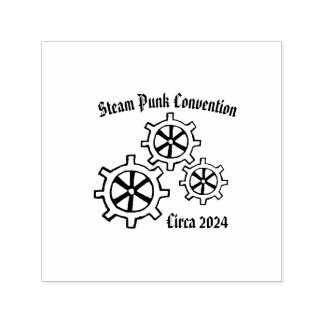 Customisable Mechanical Steam Punk Stamp