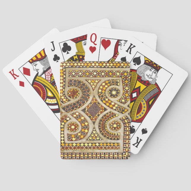 Customisable Mediaeval Mosaics Playing Cards (Back)