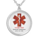 Customisable Medical Alert ID Necklace