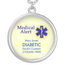 Customisable Medical Alert Necklace