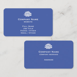 Customisable Medium Blue Business Card