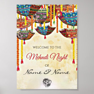 Customisable Mehnidi Welcome Poster 