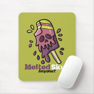 Customisable Melted Skull Mouse Mat