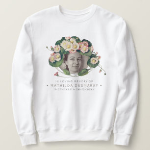 Customisable Memorial Art Nouveau Daisies Light Sweatshirt