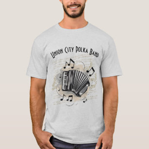Customisable Men's Accordion Player T-Shirt
