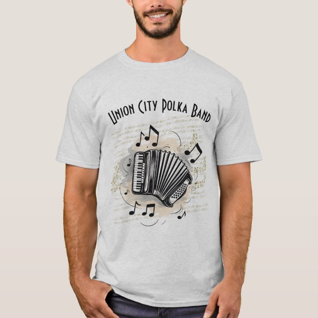 Customisable Men's Accordion Player T-Shirt (Front)
