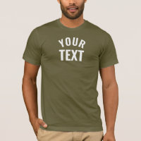 Customisable Mens Bella+Canvas Short Sleeve Army