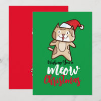 Customisable Meow Christmas