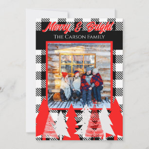 Customisable Merry & Bright Christmas Greeting Announcement