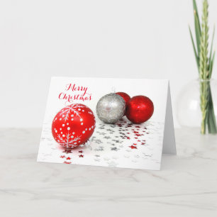 Customisable MERRY CHRISTMAS SEASON'S GREETINGS Holiday Card
