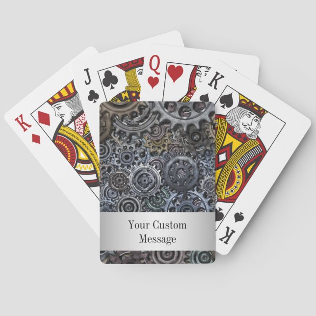 Customisable Metal Gear Design Playing Cards (Back)