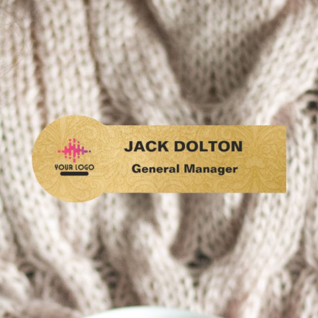 Customisable Metallic Name Tag for Staff Members (Creator Uploaded)