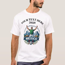 Customisable Mexico Soccer Football Team Supporter