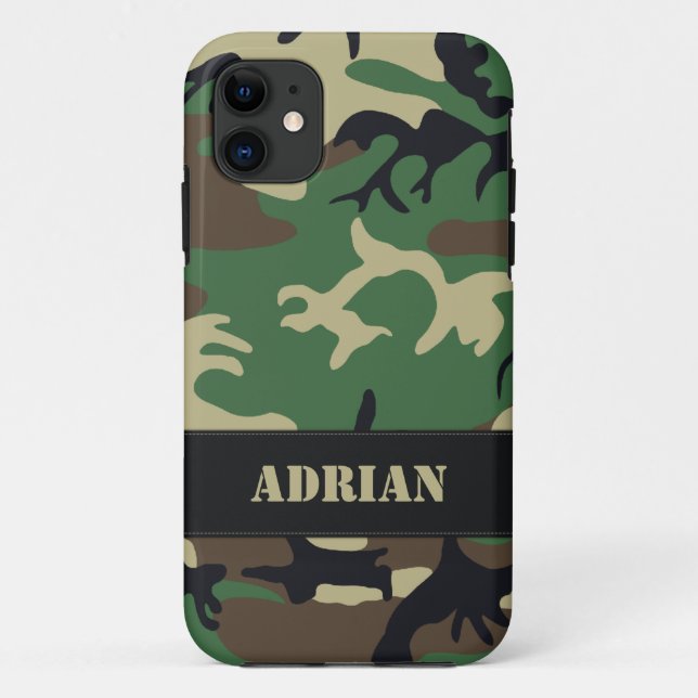 Customisable Military Camo Case-Mate iPhone Case (Back)