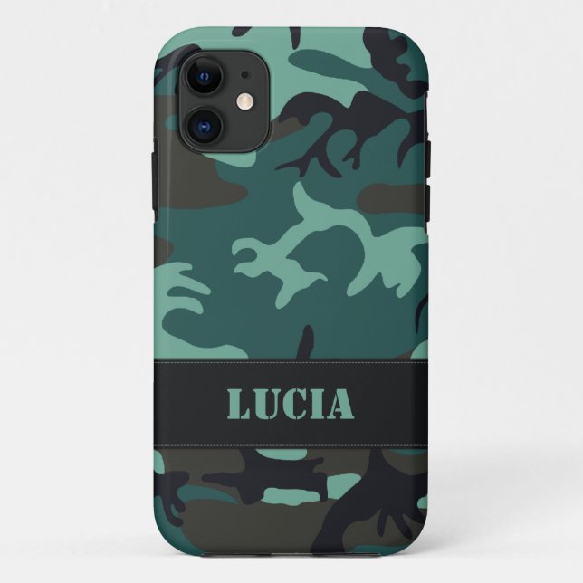 Customisable Military Camo Case-Mate iPhone Case (Back)