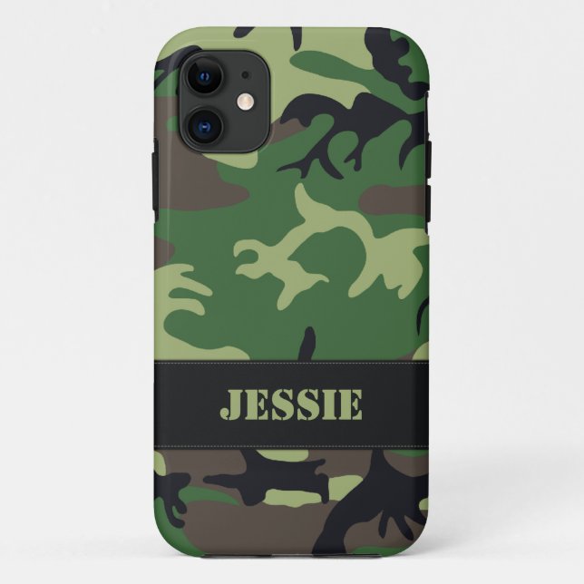 Customisable Military Camo Case-Mate iPhone Case (Back)