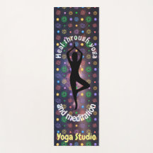 Customisable milky way chakra yoga pose
