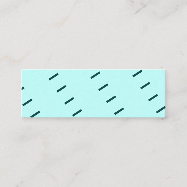 Customisable Mini, 3.0" x 1.0" Business Card (Front)