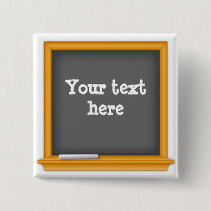 Customisable Mini Chalkboard 15 Cm Square Badge