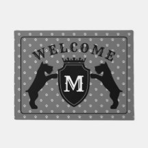 Customisable Miniature Schnauzer Doormat