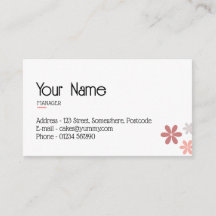 Customisable Minimalist Business Card Template