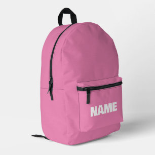 Customisable minimalistic initials name printed backpack