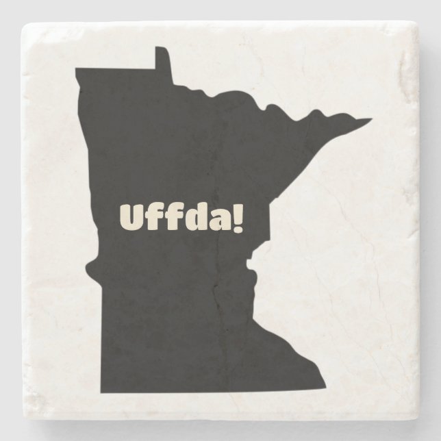 Customisable Minnesota Stone Coaster (Front)