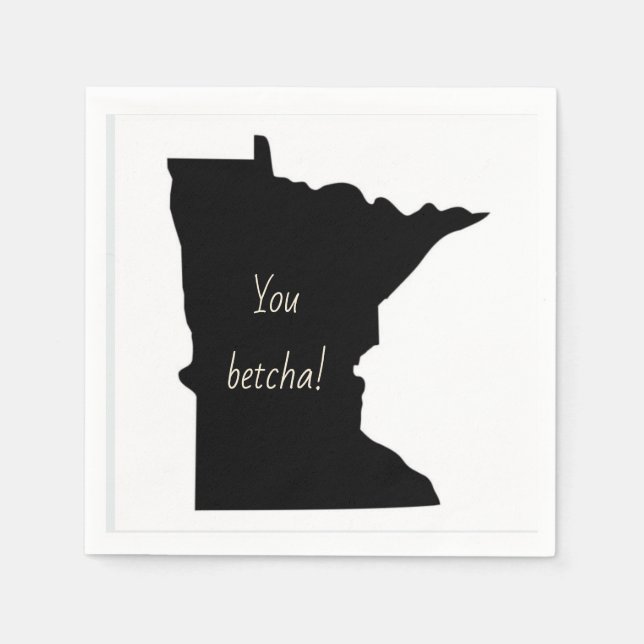 Customisable Minnesota You Betcha Napkins (Front)